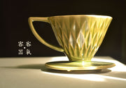 客器客氣 - 夏樹綠切子陶瓷濾杯