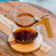 台灣 Smart.Z EMBRACE 咖啡壺 - 紅銅、拼木及玻璃組合成的咖啡分享壺